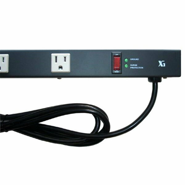 E-Dustry 24 in. 6 Outlet Metal Power Strip E-98569